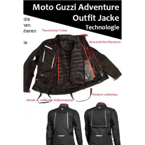 Moto Guzzi Adventure Touring Jacke GR. 4XL