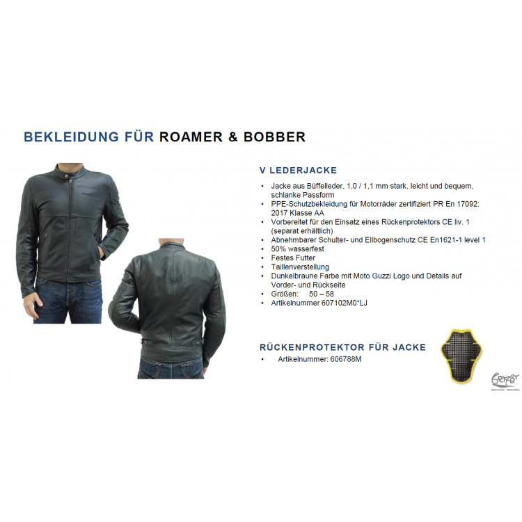 Lederjacke Moto Guzzi V