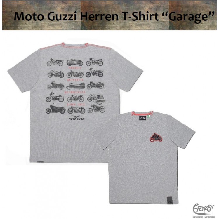 MOTO GUZZI Herren T-Shirt "Garage" Abverkaufspreis